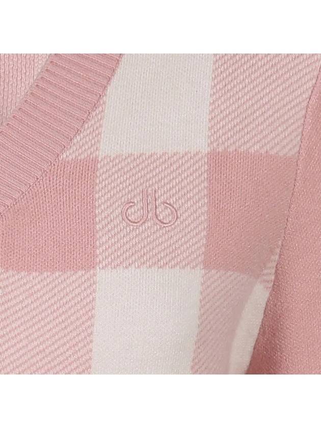 Drew Women s Jacquard Cardigan DF47KC03 PINK - DRUH GOLF - BALAAN 4