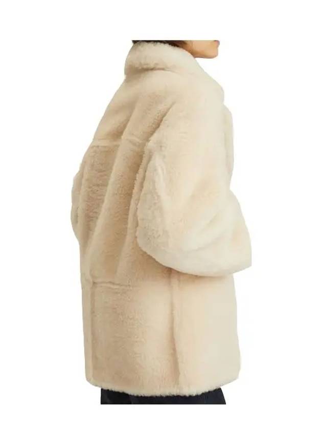 Slater Reversible Shearling Coat Beige - LORO PIANA - BALAAN 6