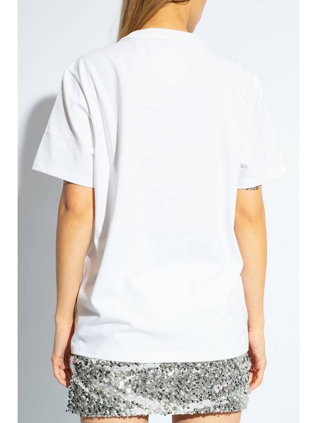 Crew Neck Short Sleeve T-Shirt White - MCM - BALAAN 5