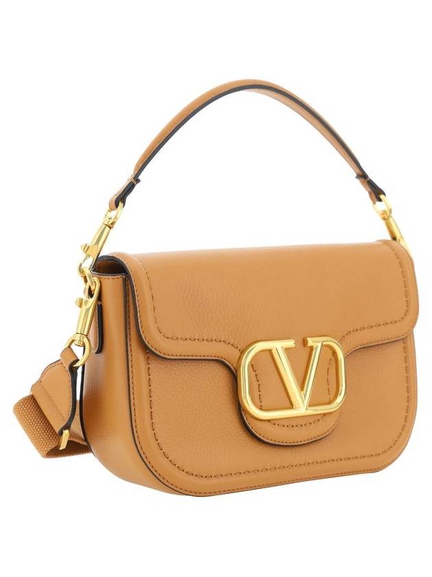 Alltime Soft Grain Calfskin Shoulder Bag Brown - VALENTINO - BALAAN 3