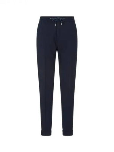 Textured string banding pants navy 271025 - PAUL SMITH - BALAAN 1