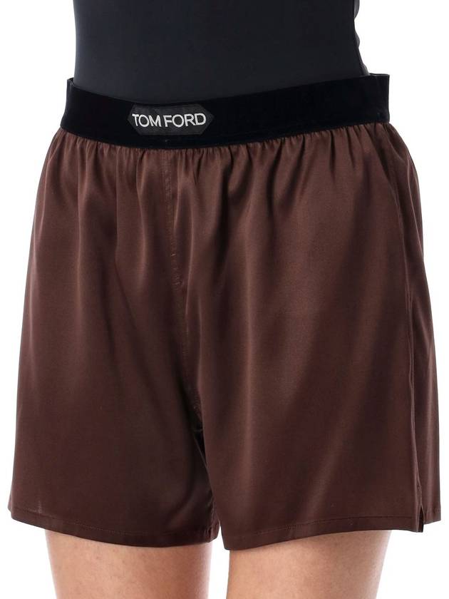 Tom Ford Stretch Silk Satin Boxer Shorts - TOM FORD - BALAAN 3