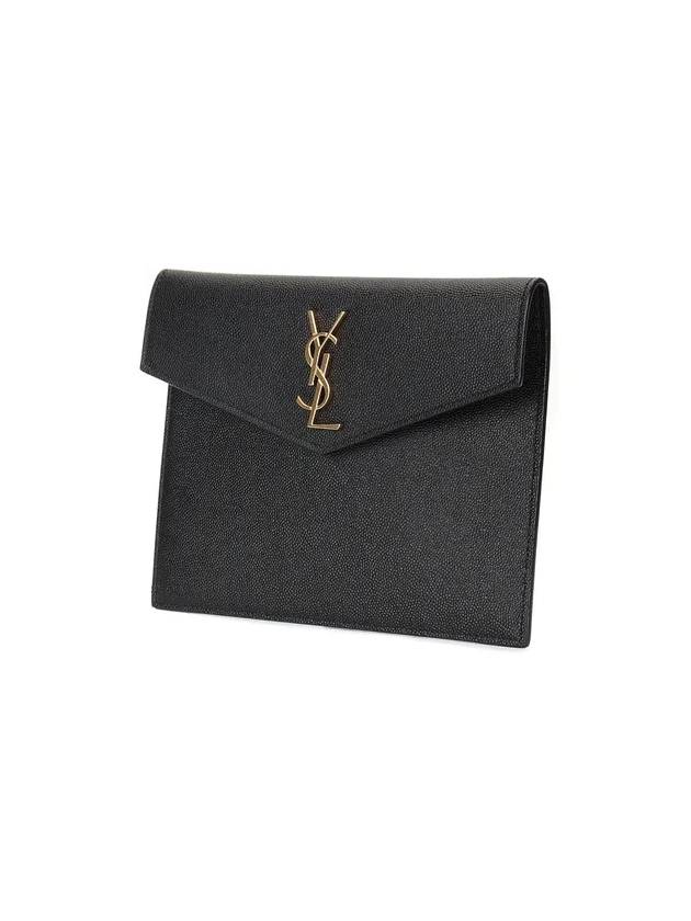 Envelope Uptown Baby Clutch Bag Black - SAINT LAURENT - BALAAN 3