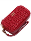 Matelasse Nappa Leather Pouch Bag Red - MIU MIU - BALAAN 6