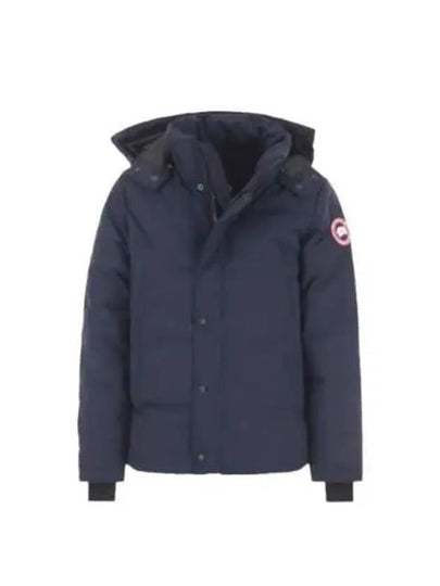 Wyndham Logo Patch Padding Navy - CANADA GOOSE - BALAAN 2