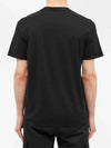 Men's Waffen Logo Patch Short Sleeve T-Shirt Black - STONE ISLAND - BALAAN 4