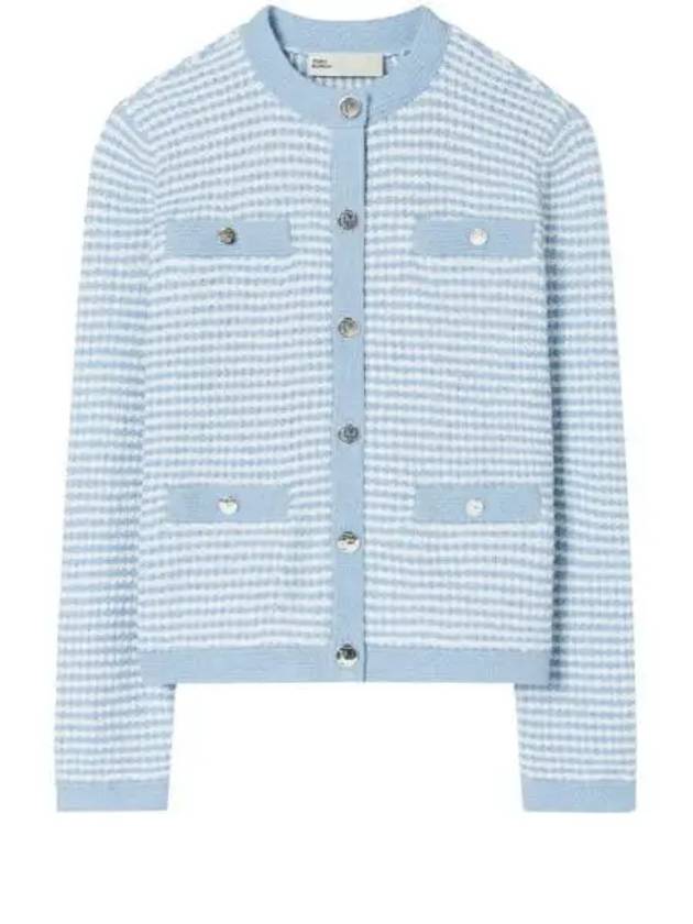 Kendra Cotton Cardigan Blue - TORY BURCH - BALAAN 2