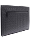 Intrecciato Document Clutch Bag Grey - BOTTEGA VENETA - BALAAN 4