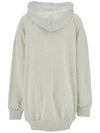 Solena Embroidered Logo Oversized Hoodie Ecru - ISABEL MARANT - BALAAN 3