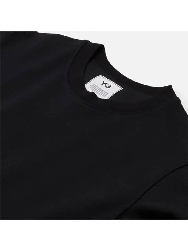 Classic Back Logo Cotton Sweatshirt Black - Y-3 - BALAAN 5