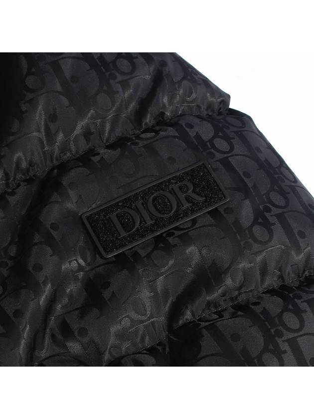 Oblique Logo Padding Black - DIOR - BALAAN 4