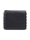 Embroidery Logo Chain Cald Wallet Black - MAISON MARGIELA - BALAAN 3