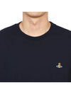 Chest ORB Logo Short Sleeve T-Shirt Navy - VIVIENNE WESTWOOD - BALAAN 9