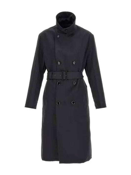 Military Double Breasted Trench Coat Grey - LEMAIRE - BALAAN 1