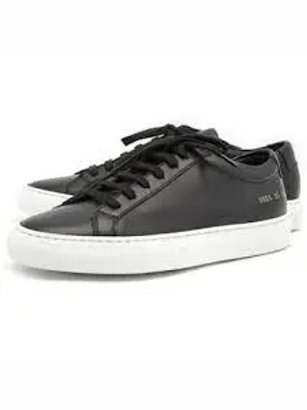 Achilles White Sole Low Top Sneakers Black - COMMON PROJECTS - BALAAN 2