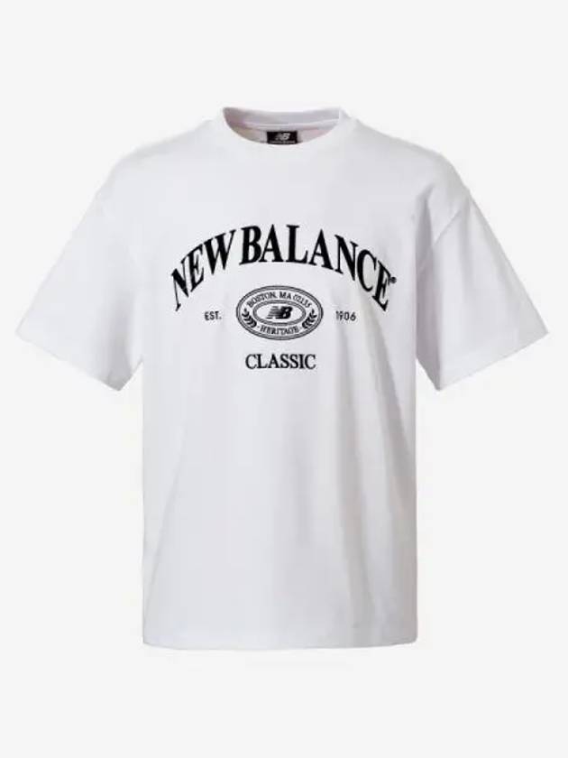 Uni heritage short t shirt 10 white - NEW BALANCE - BALAAN 1