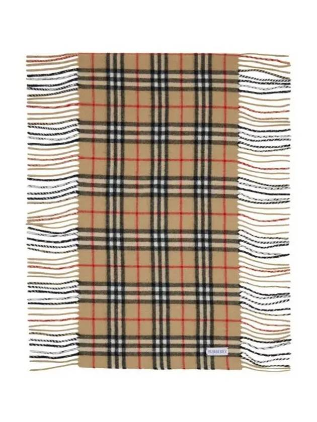 Check Cashmere Scarf Brown - BURBERRY - BALAAN 3