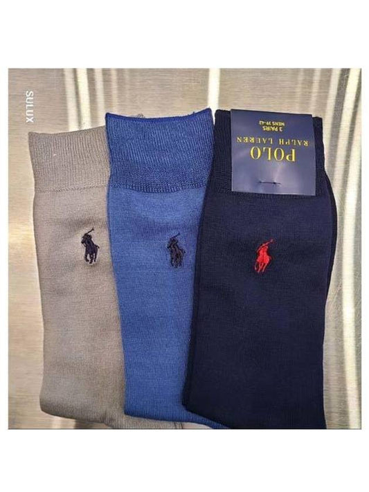 Soft Touch Pony Men's Solid Color Socks - POLO RALPH LAUREN - BALAAN 1