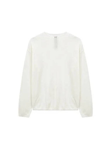 MEN Easy Wool Round Neck Knit Ivory - RICK OWENS - BALAAN 1