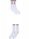 Sports Logo Socks White - CASABLANCA - BALAAN 4