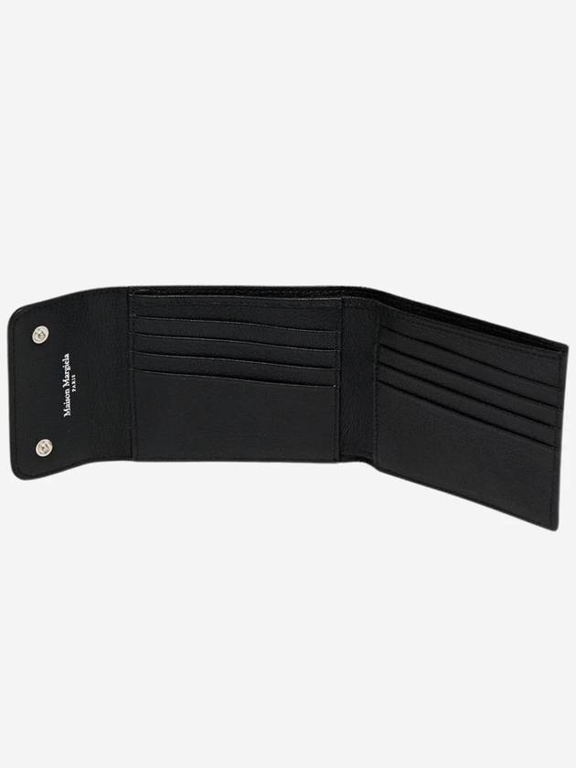 Contrast Stitch Halfwallet Black - MAISON MARGIELA - BALAAN 3