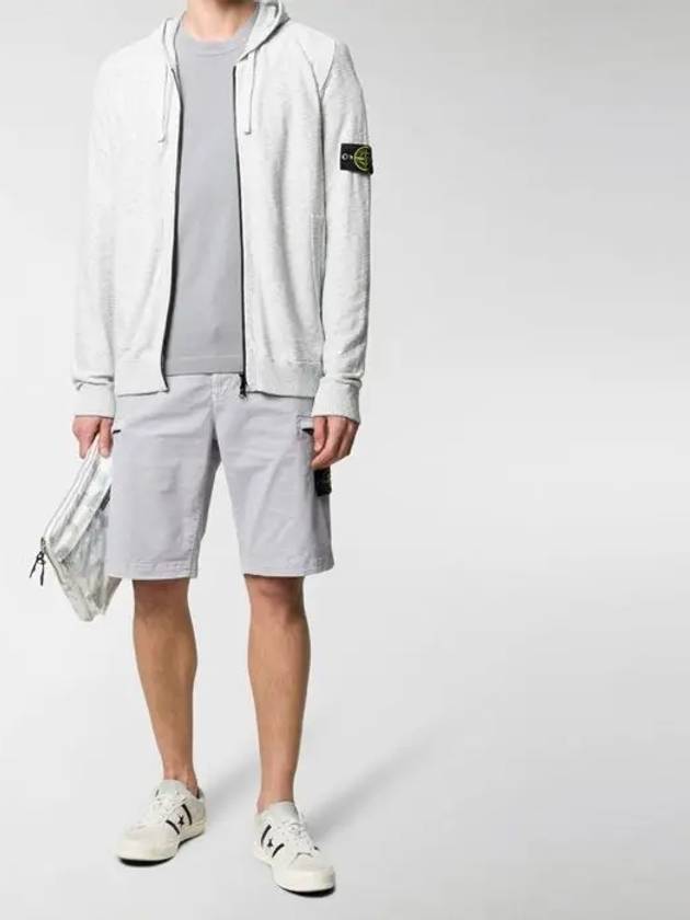 Wappen Patch Round Cotton Knit Top Light Grey - STONE ISLAND - BALAAN 8