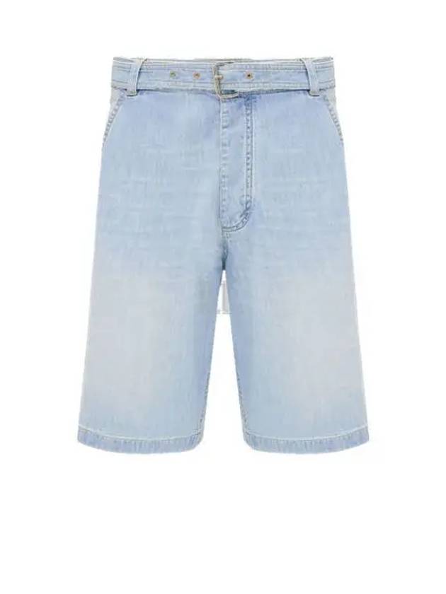 Denim Shorts Light Bleach - BOTTEGA VENETA - BALAAN 2