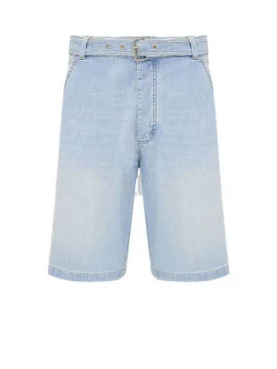 Denim Shorts Light Bleach - BOTTEGA VENETA - BALAAN 2