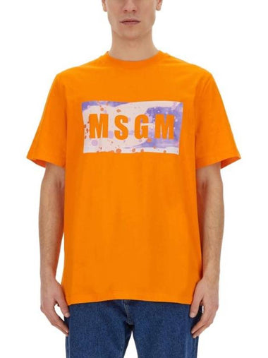 Short Sleeve T-Shirt 3640MM138 24700210 ORANGE - MSGM - BALAAN 1