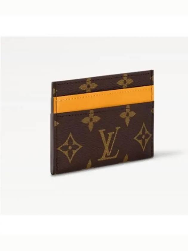 Monogram Double Card Wallet Brown - LOUIS VUITTON - BALAAN 3