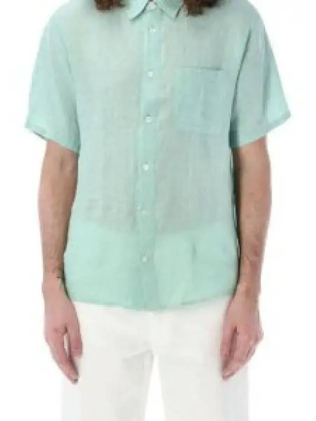 Bellini Linen Short Sleeve Shirt Green - A.P.C. - BALAAN 2