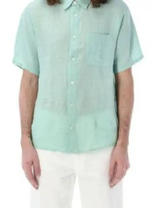 Bellini Linen Short Sleeve Shirt Green - A.P.C. - BALAAN 2