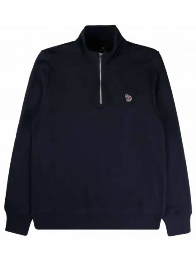 Zebra Logo Half Zip Up Sweatshirt Black - PAUL SMITH - BALAAN 2