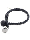 Intrecciato Double Weaving Bracelet Navy - BOTTEGA VENETA - BALAAN 10