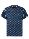 Mixed Monogram TShirt Navy Blue 1AA9WA - LOUIS VUITTON - BALAAN 2