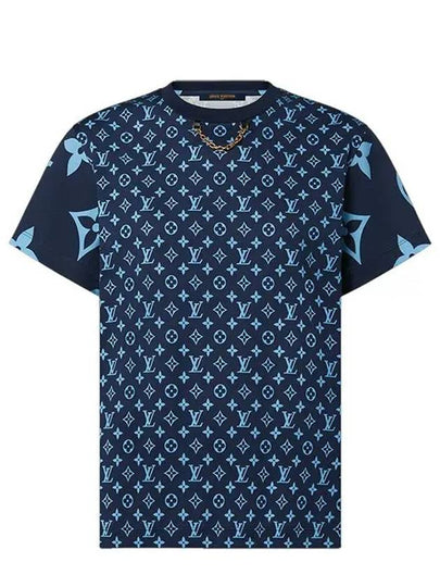 Mixed Monogram TShirt Navy Blue 1AA9WA - LOUIS VUITTON - BALAAN 2