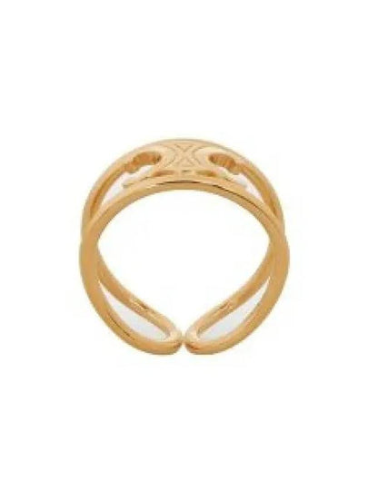 Triomphe Logo Ring Gold - CELINE - BALAAN 2