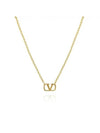 Valentino 5Y2J0N96 MET CS4 J0N96 Garavani V logo necklace - RED VALENTINO - BALAAN 3