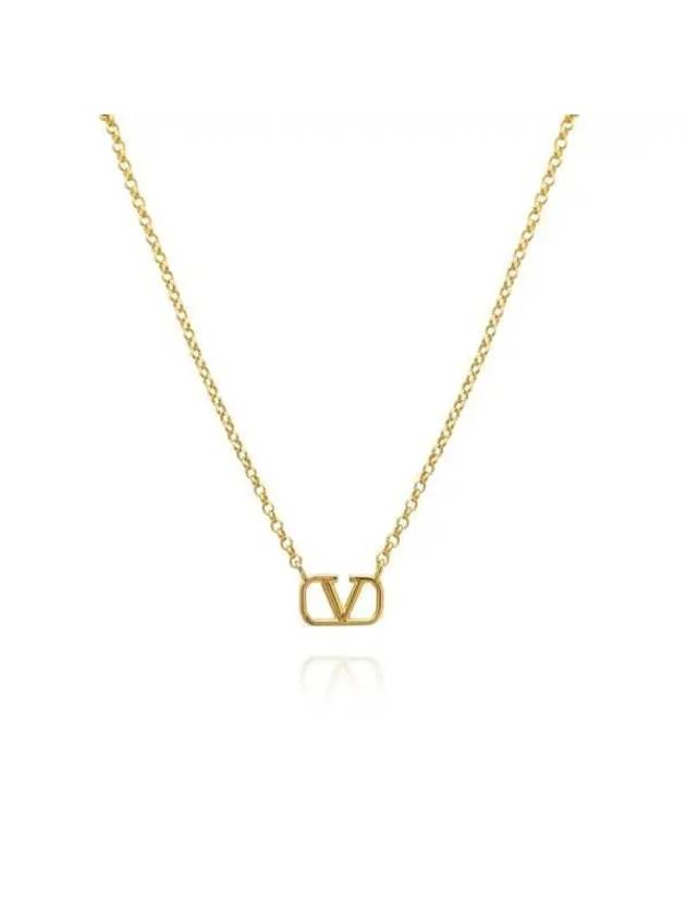 Valentino 5Y2J0N96 MET CS4 J0N96 Garavani V logo necklace - RED VALENTINO - BALAAN 3