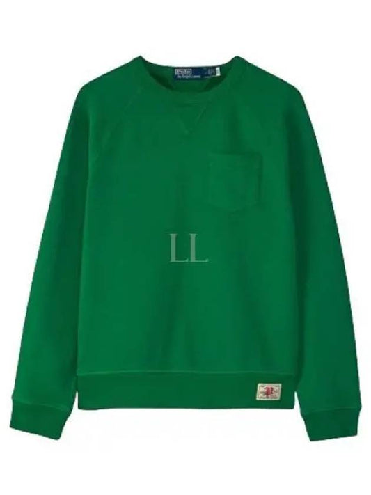 Pocket Patch Sweatshirt Dark Green - POLO RALPH LAUREN - BALAAN 2