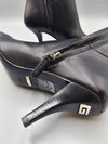 Leather Heel Middle Boots Black - GUCCI - BALAAN 9