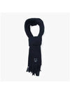 Wool Fox Head Muffler Navy - MAISON KITSUNE - BALAAN 6