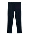 Grant Linen Stretch Straight Pants Navy - J.LINDEBERG - BALAAN 2