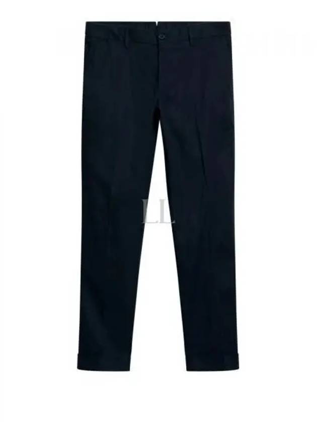 Grant Linen Stretch Straight Pants Navy - J.LINDEBERG - BALAAN 2