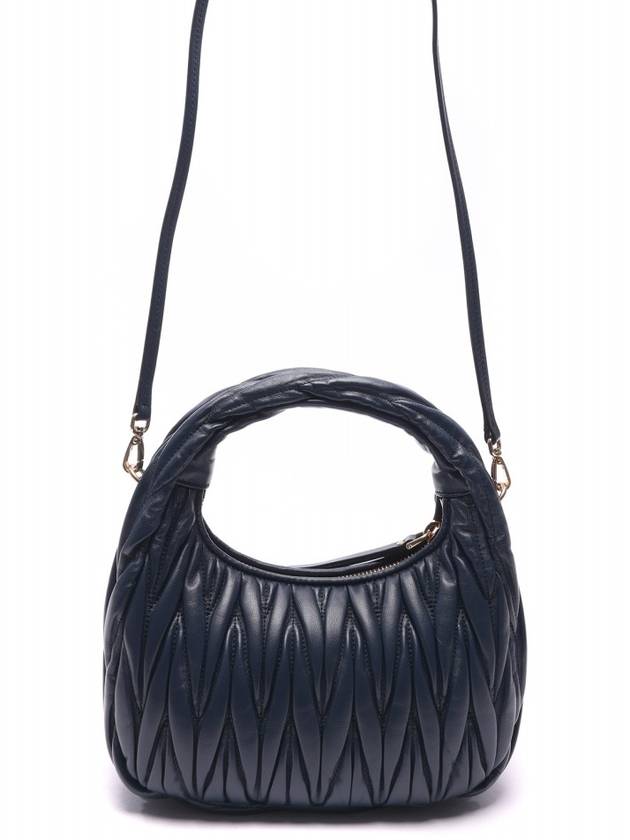 Wander Materasse Nappa Leather Mini Hobo Tote Bag Baltic Blue - MIU MIU - BALAAN 5