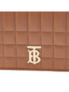 Quilted Leather Small Lola Half Wallet Brown - BURBERRY - BALAAN 7