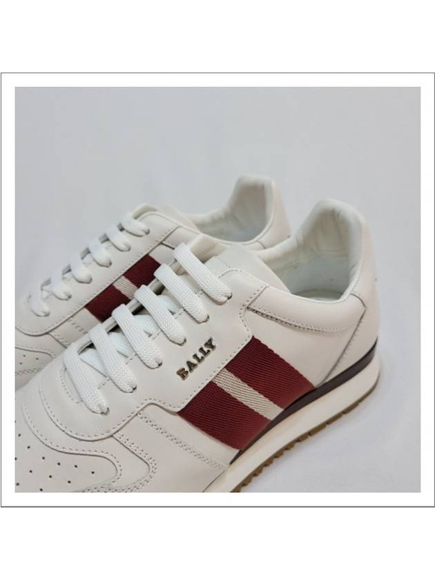 Astel Leather Low Top Sneakers White - BALLY - BALAAN 4