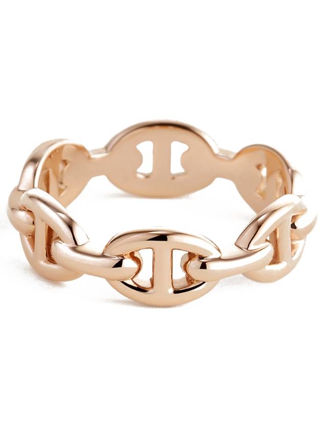 Chaine D'Ancre Enchainee Small Ring Rose Gold - HERMES - BALAAN 2