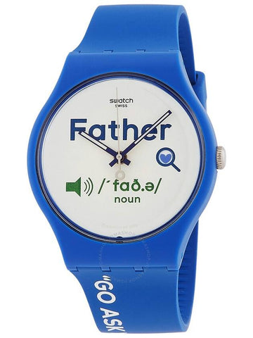 Swatch Fathers Day Quartz White Dial Men's Watch SO29Z704 - SWATCH - BALAAN 1