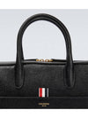 Pebble Grain Leather Brief Case Black - THOM BROWNE - BALAAN.